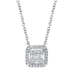 Diamond Baguette Necklace