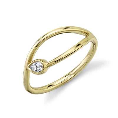 Diamond Pear Ring