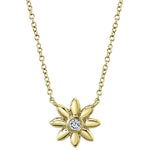 Diamond Flower Necklace