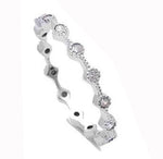 cz eternity band sterling silver ring