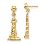 14K Cape Hatteras Lighthouse Earrings