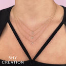 Diamond Necklace - Initial S 18"