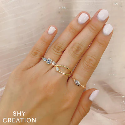 Diamond Pear Ring
