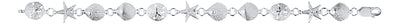 Multi Petite Shell Bracelet 7.5"