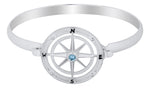 Blue Topaz Compass Rose Bracelet