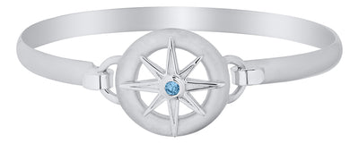 Blue Topaz Star in Ring Bracelet