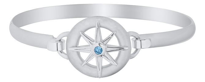 Blue Topaz Star in Ring Bracelet