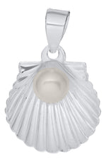 Scallop Shell with Pearl Necklace