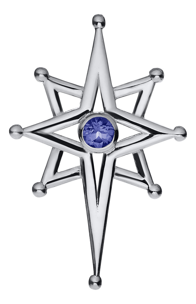 Sapphire North Star Necklace