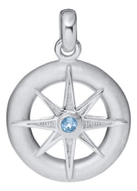 Blue Topaz Star in Ring Necklace