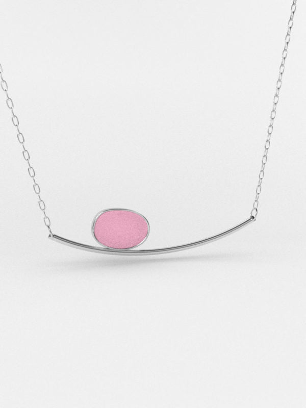 Sea Glass Horizon Sterling Silver Necklace