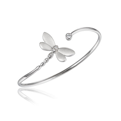 sterling silver Dragonfly Bangle