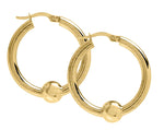CAPE COD 14K BEAD 26MM HOOP