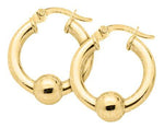 CAPE COD 14K BEAD 20MM HOOP