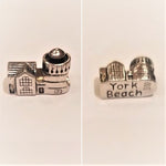 sterling silver york beach nubble light bead