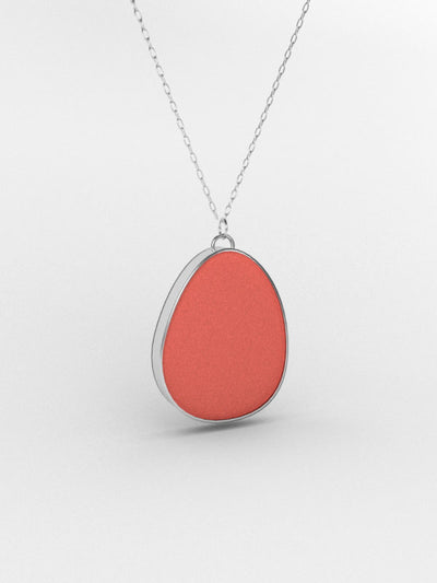 Sea Glass Single Pendent Sterling Silver Necklace