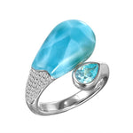 sterling silver Larimar Ring
