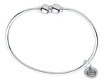 sterling silver double ball cape cod bracelet by le stage