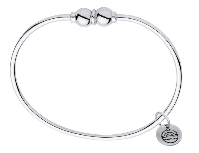 sterling silver double ball cape cod bracelet by le stage