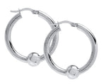 sterling silver 26mm cape cod hoop earrings by le stage