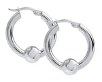 sterling silver 20mm cape cod hoop earrings by le stage