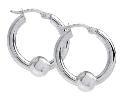 sterling silver 20mm cape cod hoop earrings by le stage