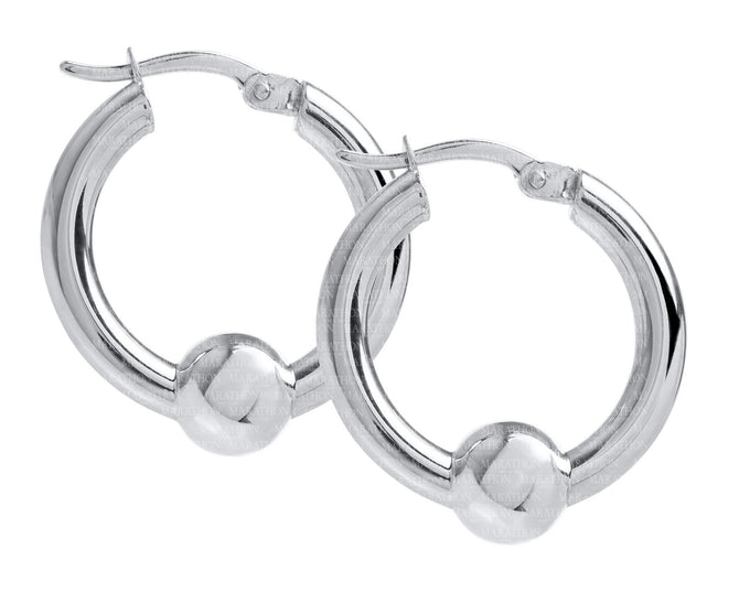 sterling silver 20mm cape cod hoop earrings by le stage