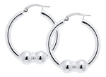 CAPE COD SS DBL BEAD EAR-26MM