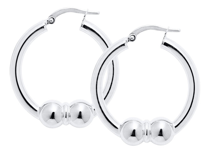 CAPE COD SS DBL BEAD EAR-26MM