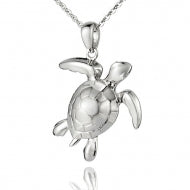 Sterling Silver Turtle Pendant