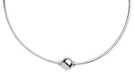 Sterling Silver Single Bead Cape Cod Omega Necklace