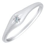 SS CHILD’S DOMED DIAMOND RING