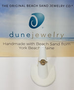 dune jewelry sterling silver compass ring with sand from york beach maine